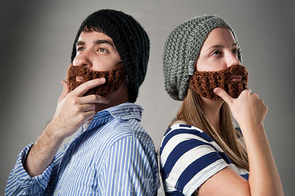 Cool Knitted Beard Hat with Detachable Beard Cool Knitted Beard Hat with Detachable Beard