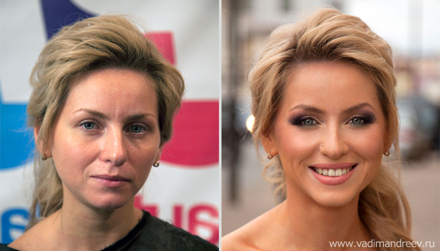 Stunning Before and After Makeup Photos by Vadim Andreev