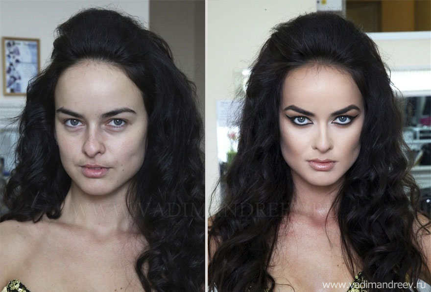 Stunning Before and After Makeup Photos by Vadim Andreev