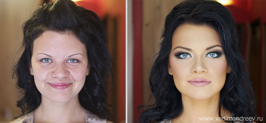 Stunning Before and After Makeup Photos by Vadim Andreev