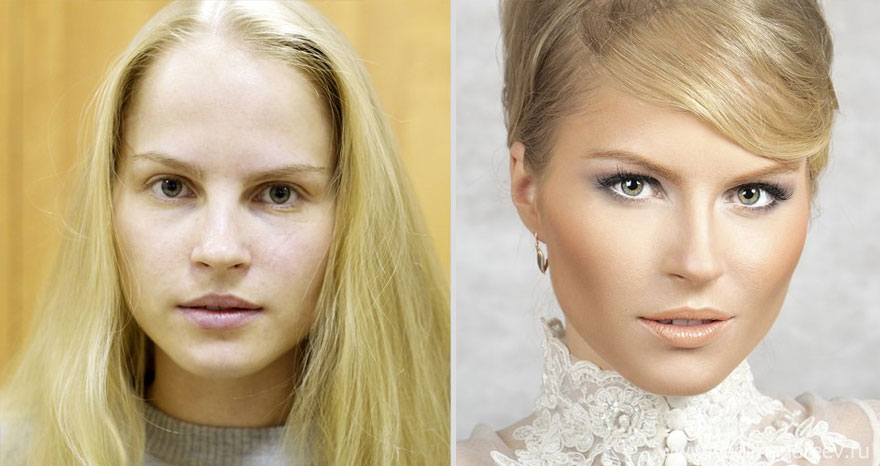 Stunning Before and After Makeup Photos by Vadim Andreev