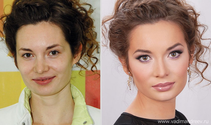 Stunning Before and After Makeup Photos by Vadim Andreev