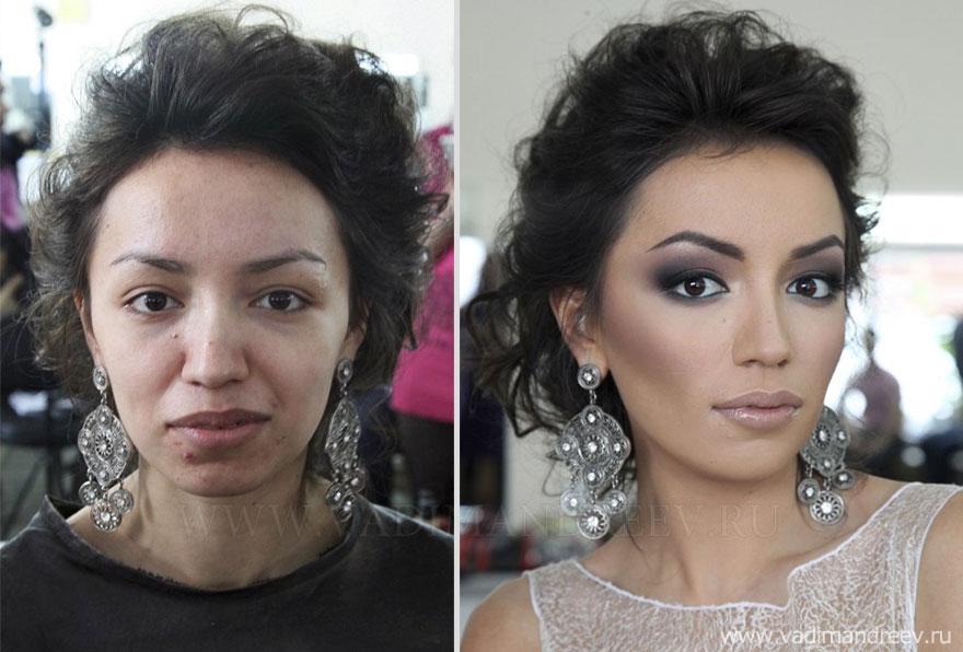 Stunning Before and After Makeup Photos by Vadim Andreev