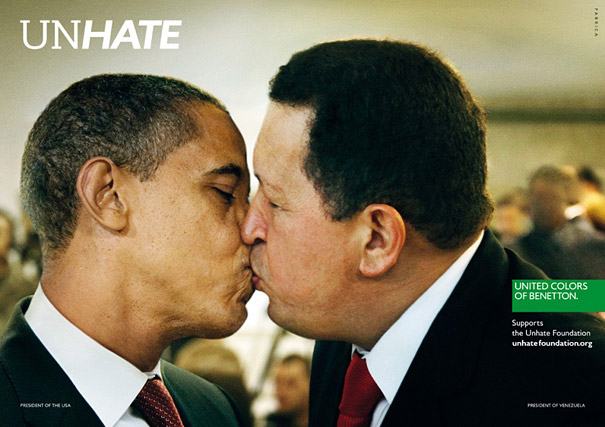 'Unhate' Ad Campaign by Benetton Shows World Leaders Kissing 'Unhate' Ad Campaign by Benetton Shows World Leaders Kissing