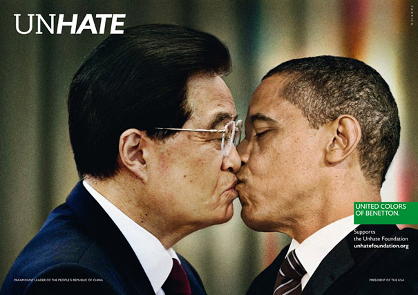 'Unhate' Ad Campaign by Benetton Shows World Leaders Kissing 'Unhate' Ad Campaign by Benetton Shows World Leaders Kissing