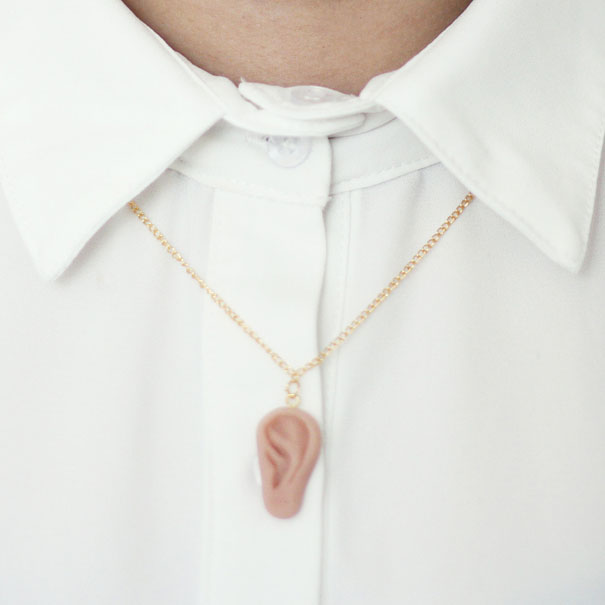 Miniature Body Part Jewelry by Percy Lau