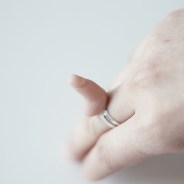 Miniature Body Part Jewelry by Percy Lau