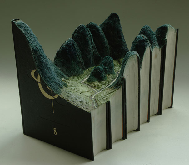 New Carved Book Landscapes by Guy Laramee New Carved Book Landscapes by Guy Laramee