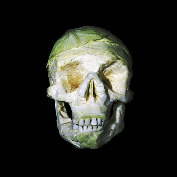 Carved Fruit and Veggie Skulls by Dimitri Tsykalov