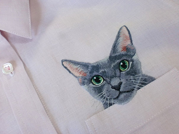 Embroidered Cat Shirts By Hiroko Kubota Go Viral And Sell Like Hot Cakes