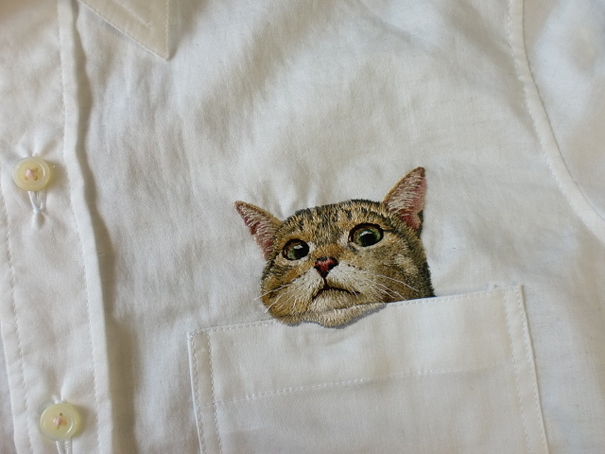 Embroidered Cat Shirts By Hiroko Kubota Go Viral And Sell Like Hot Cakes