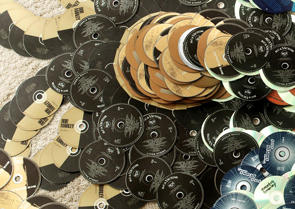 Musician Portraits Made Of Their Own CDs Musician Portraits Made Of Their Own CDs