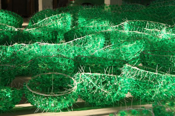 Christmas Tree Made of 32,000 Recycled Bottles