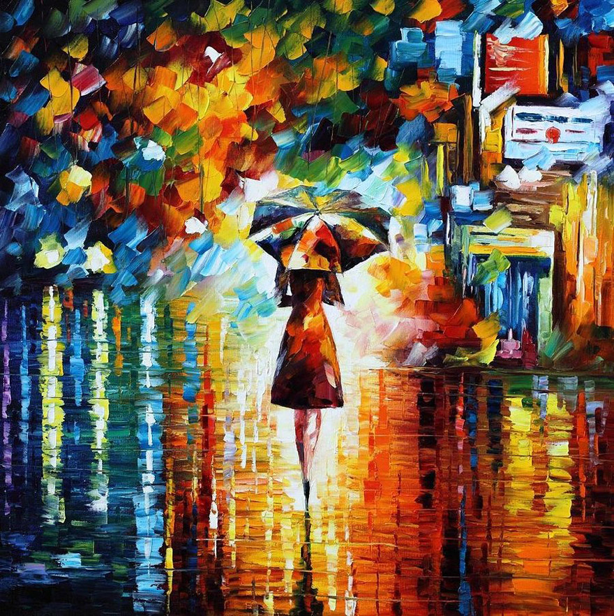 The Fusion Of Colors In Leonid Afremov's Nostalgic Oil Paintings
