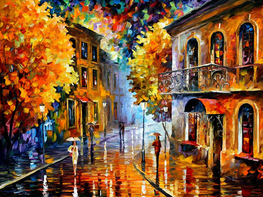 The Fusion Of Colors In Leonid Afremov's Nostalgic Oil Paintings The Fusion Of Colors In Leonid Afremov's Nostalgic Oil Paintings
