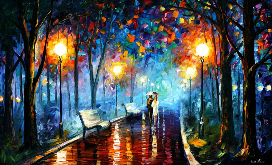 The Fusion Of Colors In Leonid Afremov's Nostalgic Oil Paintings The Fusion Of Colors In Leonid Afremov's Nostalgic Oil Paintings