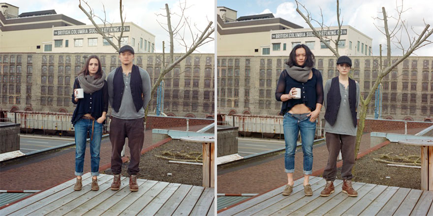 Couples Switch Outfits In Playful, Gender-Bending Photo Series By Hana Pesut (31 pics) Couples Switch Outfits In Playful, Gender-Bending Photo Series By Hana Pesut (31 pics)