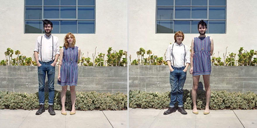 Couples Switch Outfits In Playful, Gender-Bending Photo Series By Hana Pesut (31 pics) Couples Switch Outfits In Playful, Gender-Bending Photo Series By Hana Pesut (31 pics)