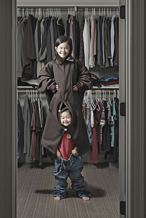 Creative Dad Takes Crazy Photos Of Daughters Creative Dad Takes Crazy Photos Of Daughters