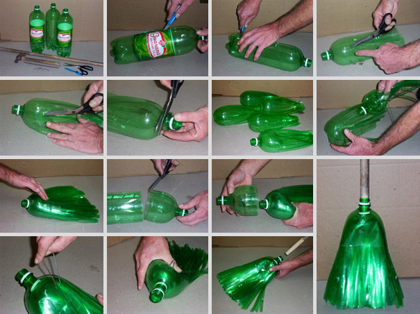 Making broom from plastic bottle Making broom from plastic bottle