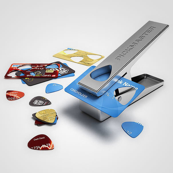 Guitar Picks made from old credit cards