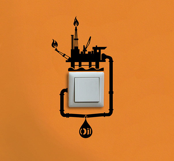 Creative Eco-Reminder Stickers by Hu2 Creative Eco-Reminder Stickers by Hu2