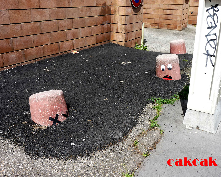 30 More Creative Street Art Works by OakoAk 30 More Creative Street Art Works by OakoAk
