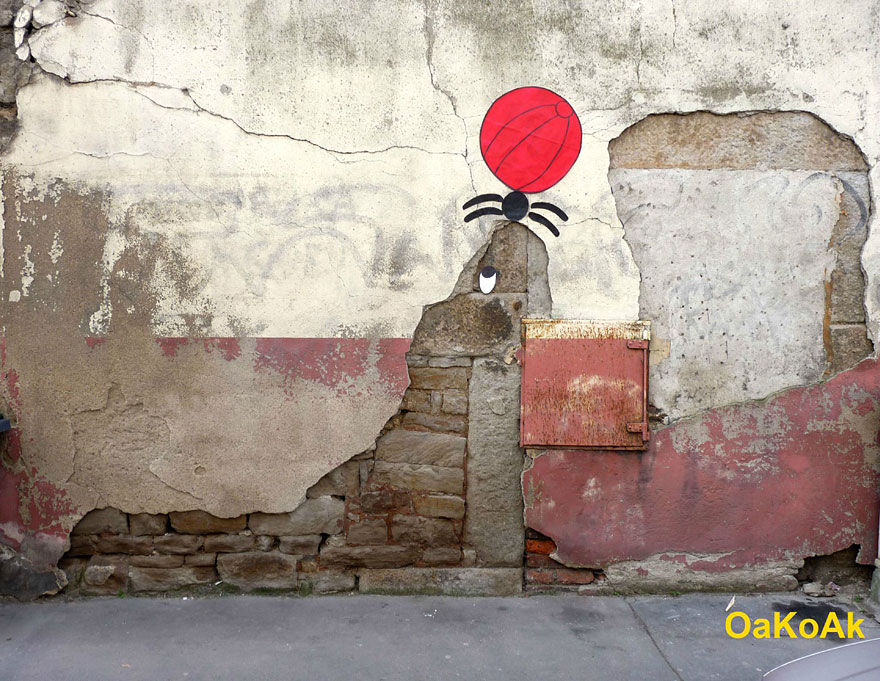 30 More Creative Street Art Works by OakoAk