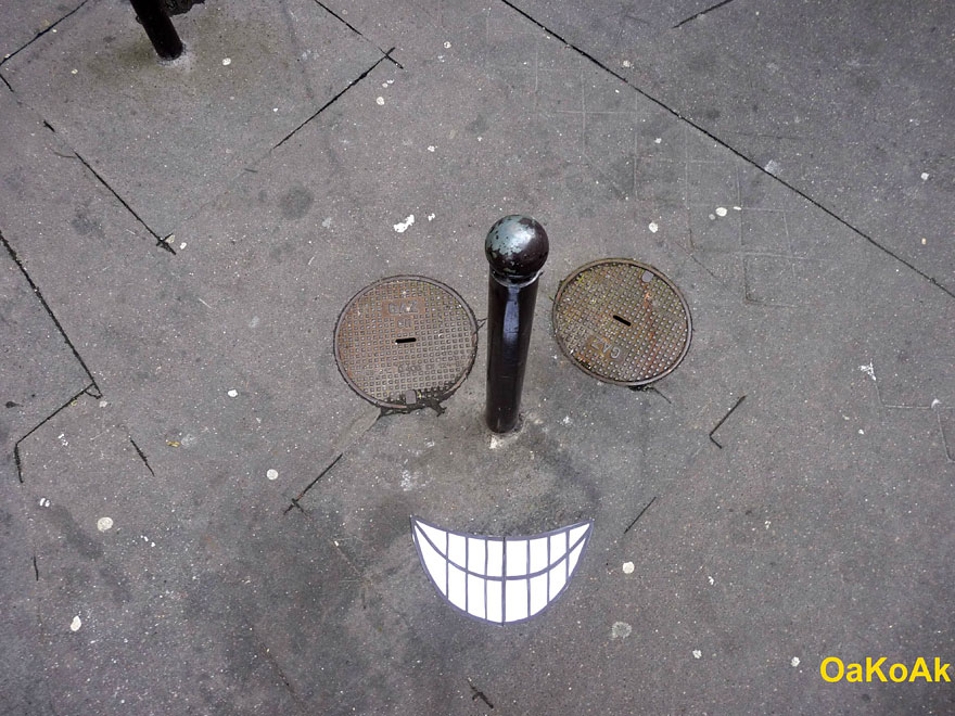 30 More Creative Street Art Works by OakoAk