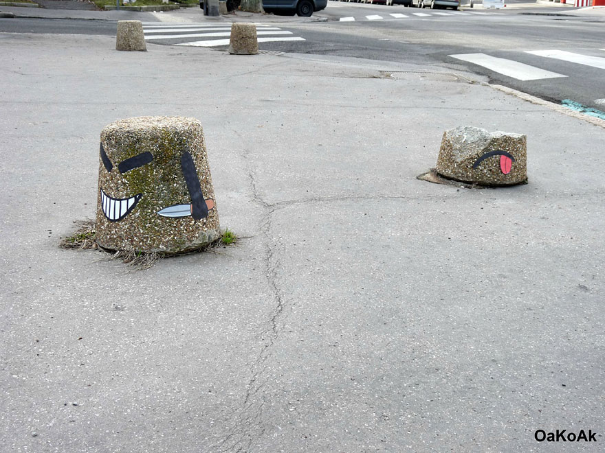 30 More Creative Street Art Works by OakoAk