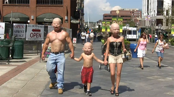 Disturbingly Realistic Baby Head Masks