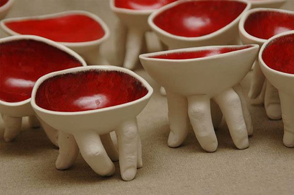 Creepy Tableware by Ronit Baranga Creepy Tableware by Ronit Baranga