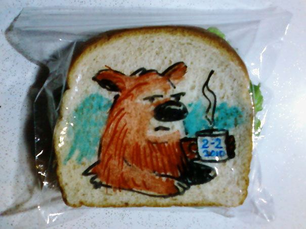 Dad Illustrates Kids’ Sandwich Bags with Fun Drawings Every Day Dad Illustrates Kids’ Sandwich Bags with Fun Drawings Every Day