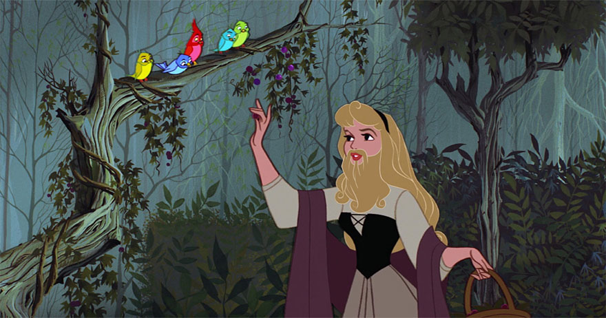 Disney Princesses With Beards By Adam Ellis Disney Princesses With Beards By Adam Ellis