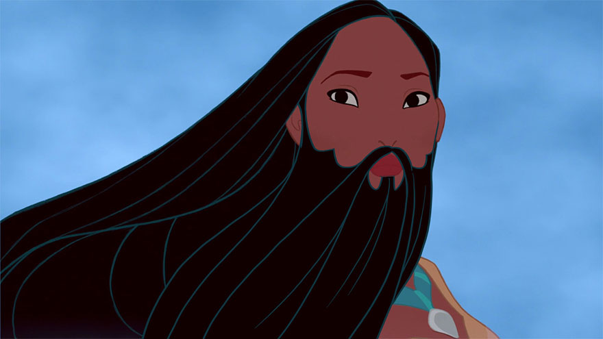 Disney Princesses With Beards By Adam Ellis