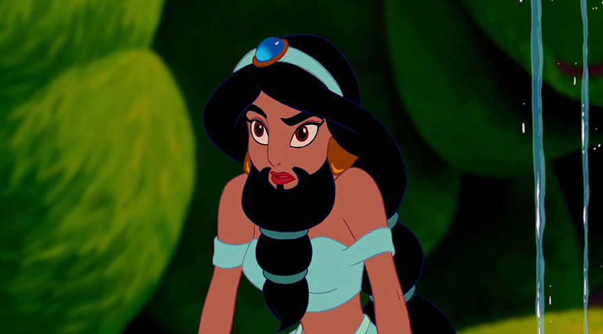 Disney Princesses With Beards By Adam Ellis