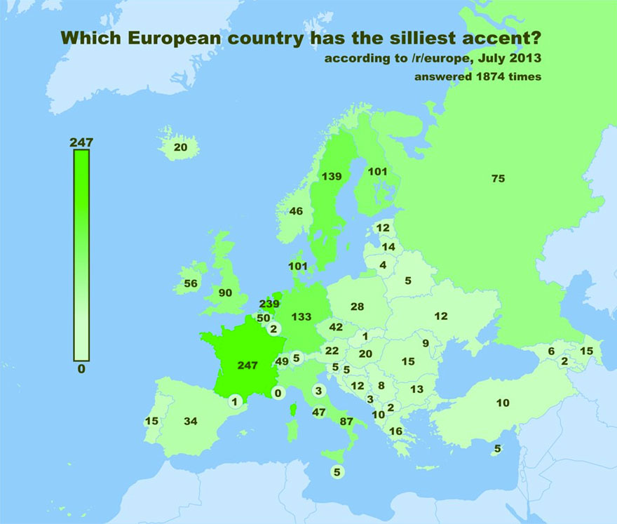 Poll Reveals Europe's Drunkest, Hottest and Silliest-Sounding Countries Poll Reveals Europe's Drunkest, Hottest and Silliest-Sounding Countries