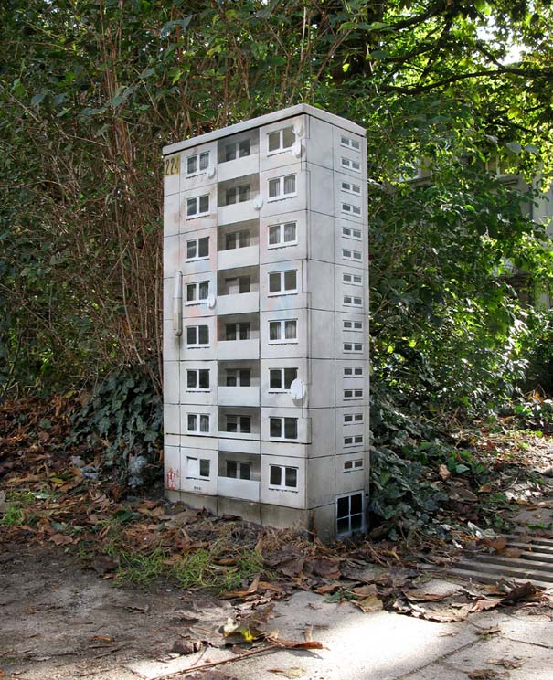 Miniature Buildings: Street Art by EVOL Miniature Buildings: Street Art by EVOL