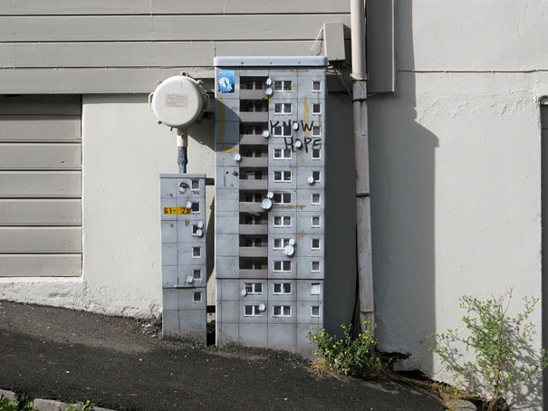 Miniature Buildings: Street Art by EVOL Miniature Buildings: Street Art by EVOL
