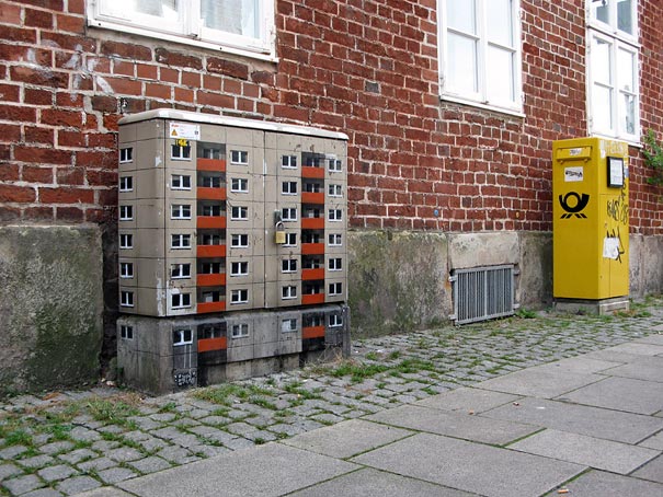 Miniature Buildings: Street Art by EVOL Miniature Buildings: Street Art by EVOL