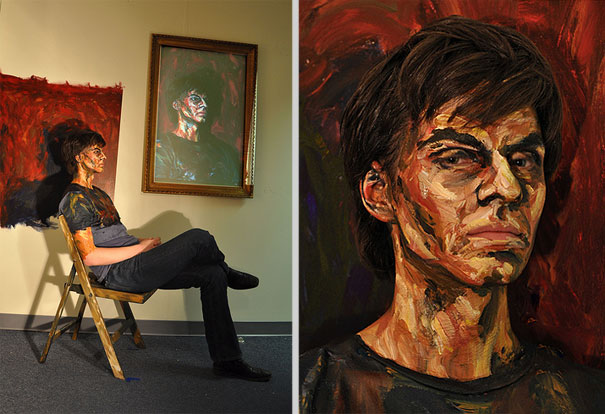 Painting Photographs by Alexa Meade