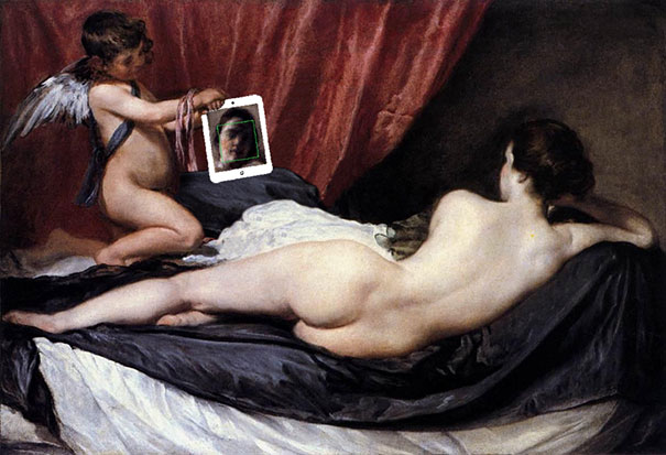 Famous Paintings Updated With 21st-Century Gadgets Famous Paintings Updated With 21st-Century Gadgets