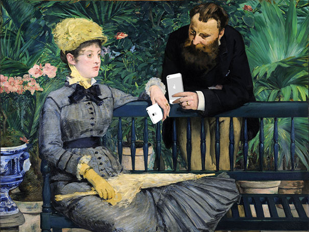 Famous Paintings Updated With 21st-Century Gadgets Famous Paintings Updated With 21st-Century Gadgets