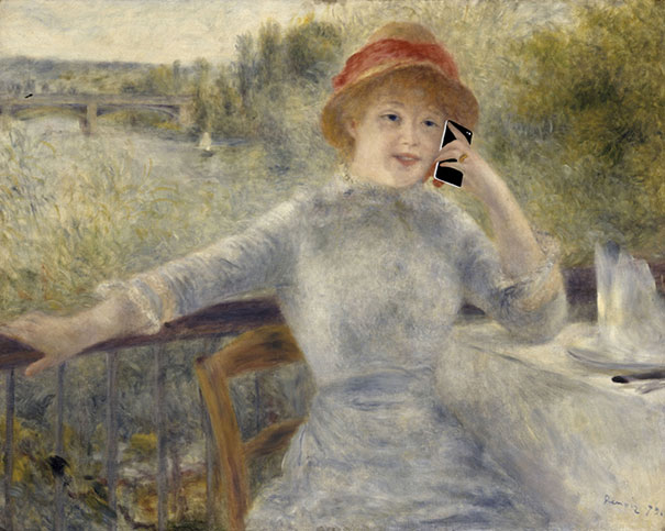 Famous Paintings Updated With 21st-Century Gadgets Famous Paintings Updated With 21st-Century Gadgets