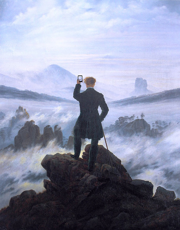 Famous Paintings Updated With 21st-Century Gadgets Famous Paintings Updated With 21st-Century Gadgets