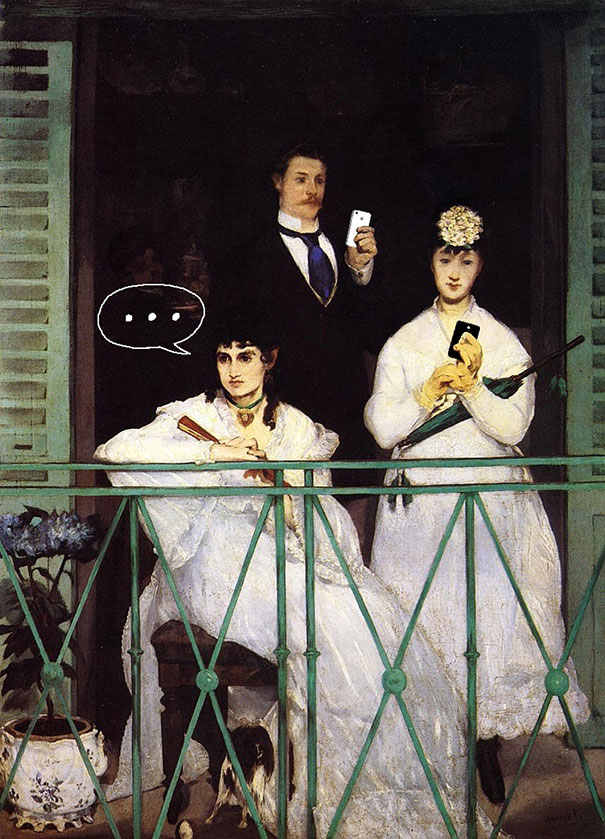 Famous Paintings Updated With 21st-Century Gadgets Famous Paintings Updated With 21st-Century Gadgets