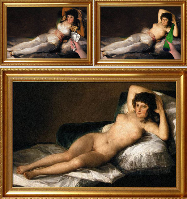 Famous Paintings: Before and After Famous Paintings: Before and After