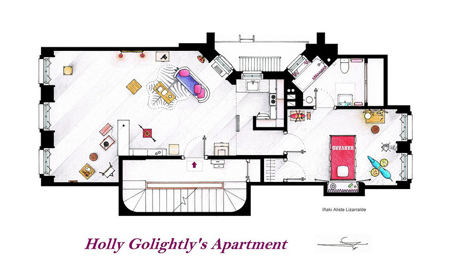 Artist Draws Detailed Floor Plans of Famous TV Shows Artist Draws Detailed Floor Plans of Famous TV Shows