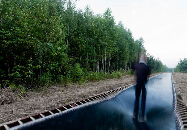 170 Foot Long Trampoline in the Woods of Russia 170 Foot Long Trampoline in the Woods of Russia