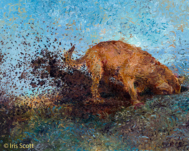 Amazing Finger Paintings by Iris Scott Amazing Finger Paintings by Iris Scott